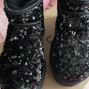 UGG Black Sequin Winter Boots